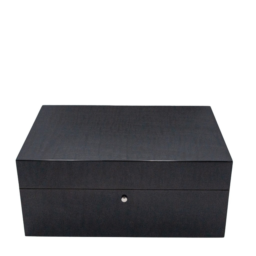 Humidor Luxe Acero Frisé grigio noir