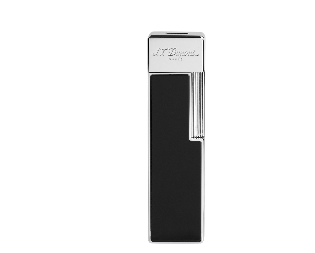 Briquet Twiggy laque noir et chrome