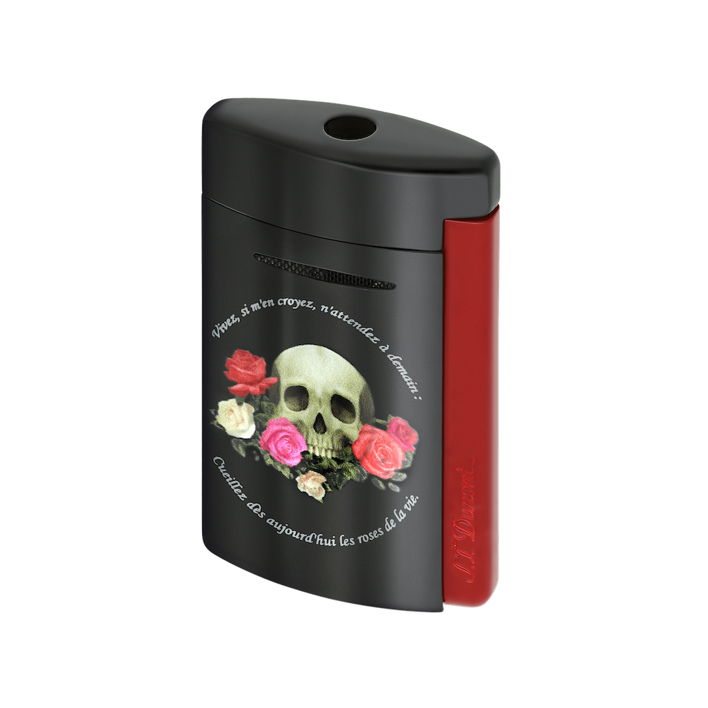 Briquet Minijet Memento Mori noir