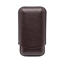 S.T.Dupont Etui 3 cigares cuir marron