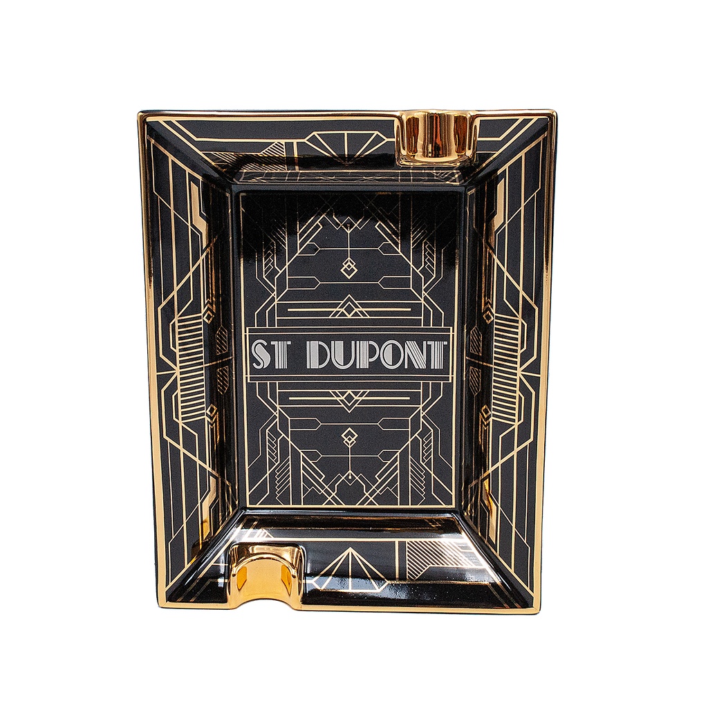 S.T.Dupont Cendrier Art Deco noir