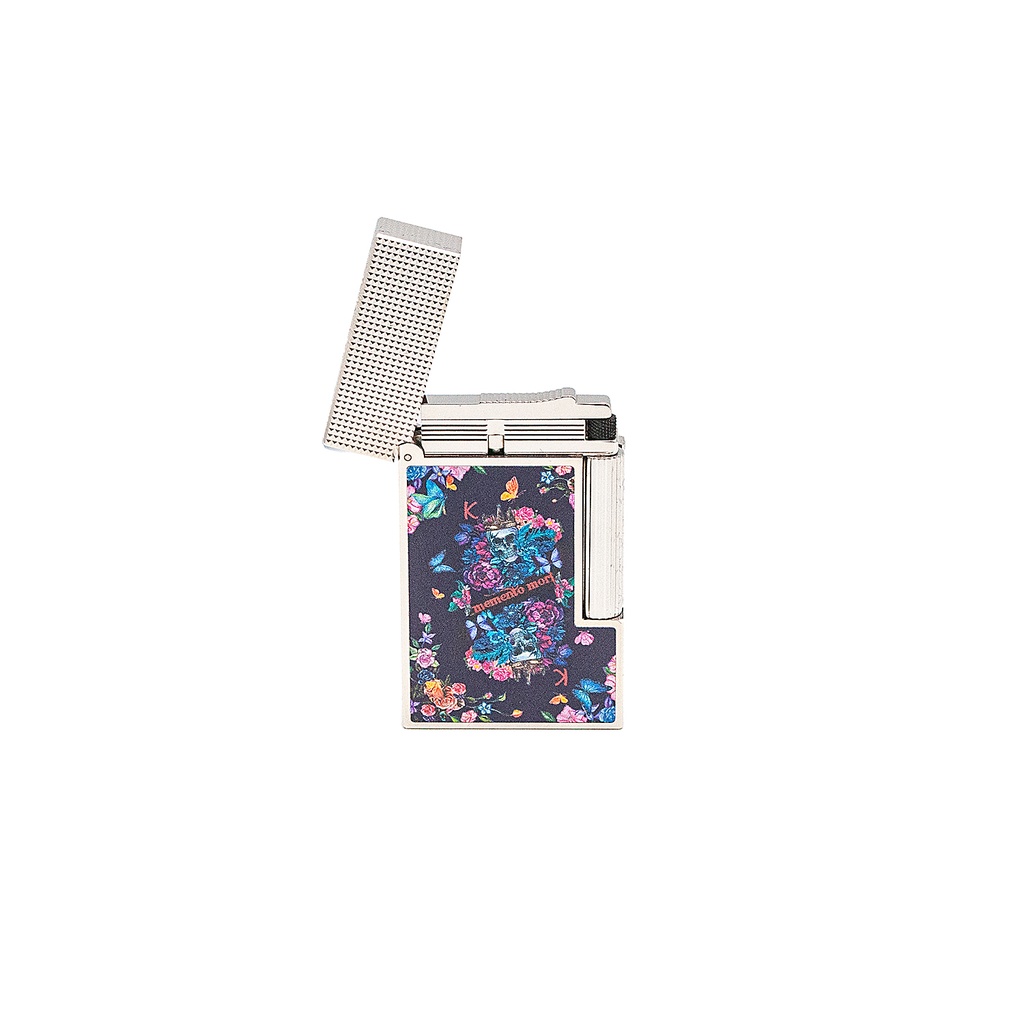 Briquet Dupont Ligne 2 Skull & Flowers
