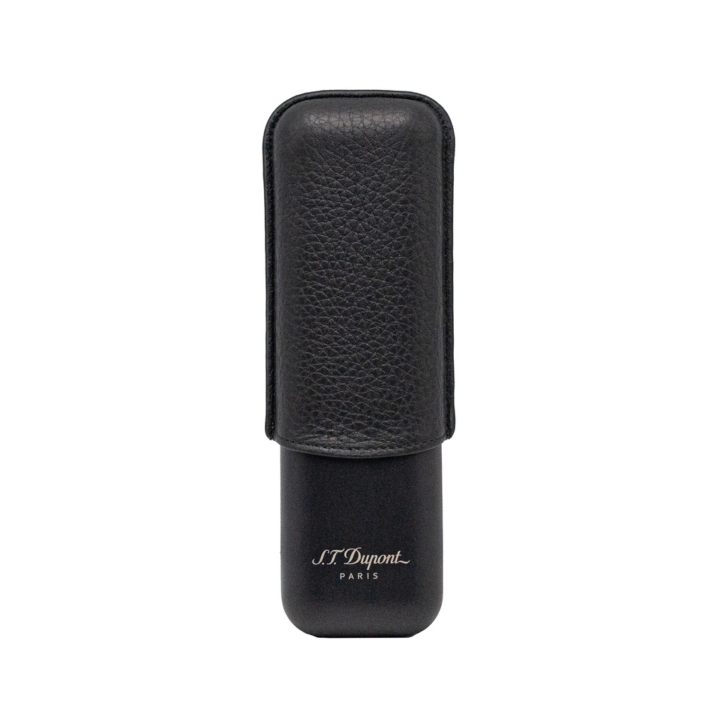 S.T.Dupont Etui 2 cigares noir mat grainé