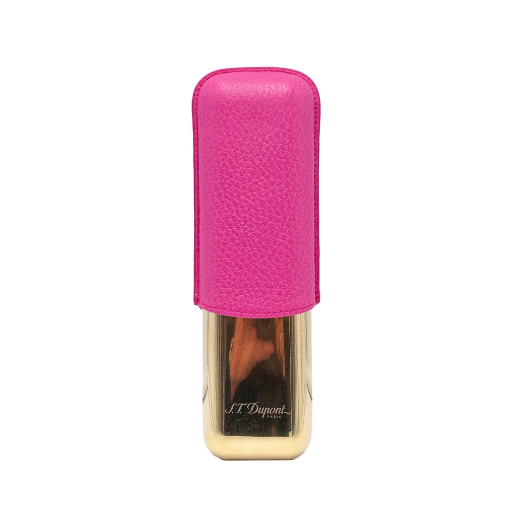 S.T.Dupont Etui 2 cigares rose et doré