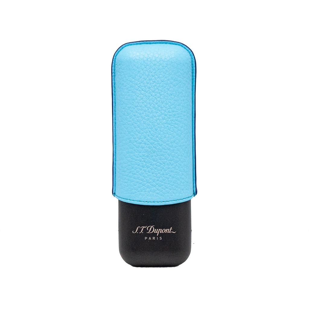 S.T.Dupont Etui 2 cigares turquoise mat