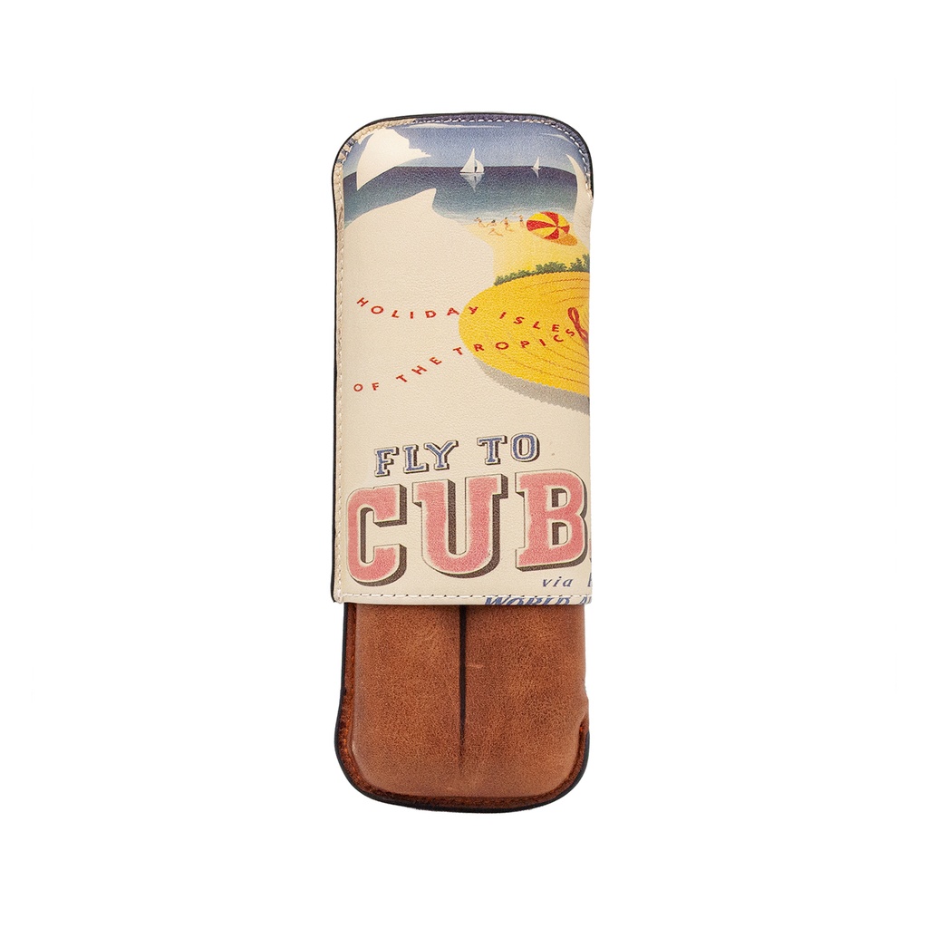 Recife Étui 2 cigares Fly To Cuba Whiskey