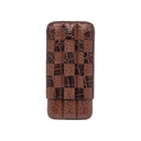 Cave de poche 3 cigares Alligator marron sublimes