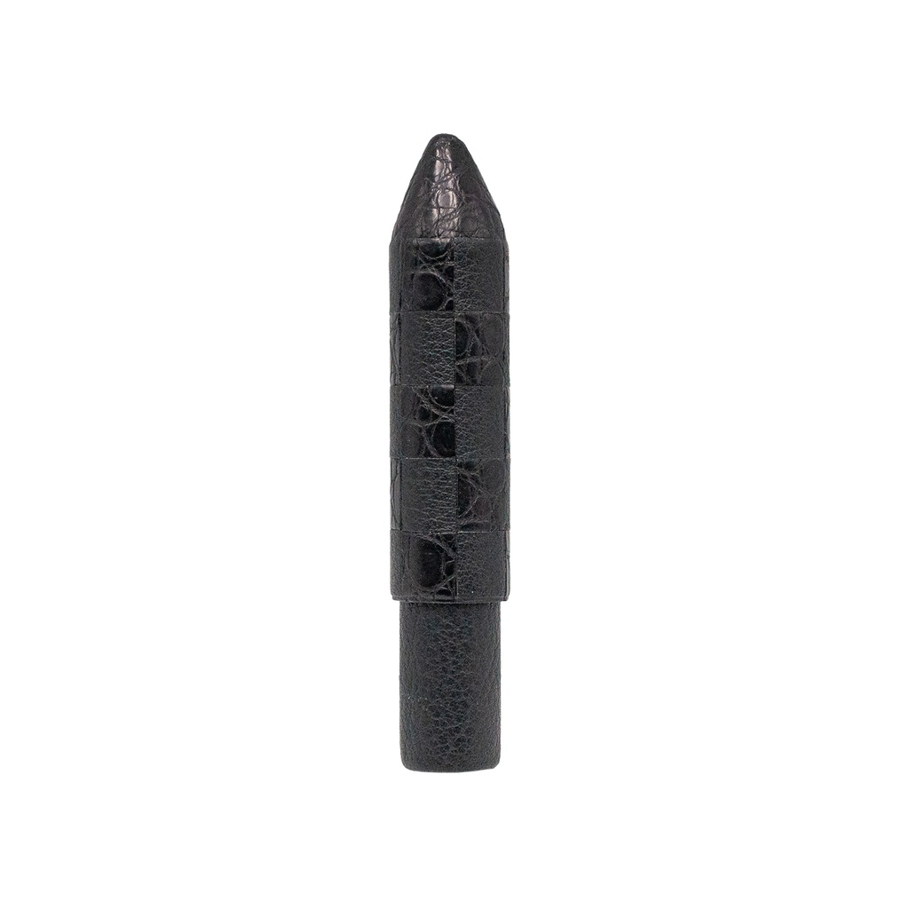 Etui Fallon 1 cigare Croco damiers noir