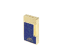 Briquet Dupont Ligne 2 Partagas Linea Maestra  bleu et or