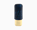 S.T.Dupont Etui 2 cigares Partagas Linea Maestra bleu et or
