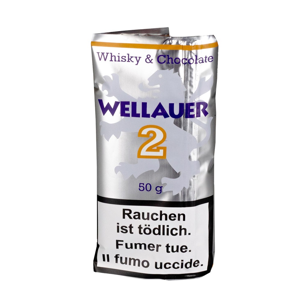 Wellauer Tabac à Pipe 50 gr No2 Whisky & Chocolate
