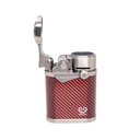Briquet Myon Table Carbone rouge 4 jet flammes