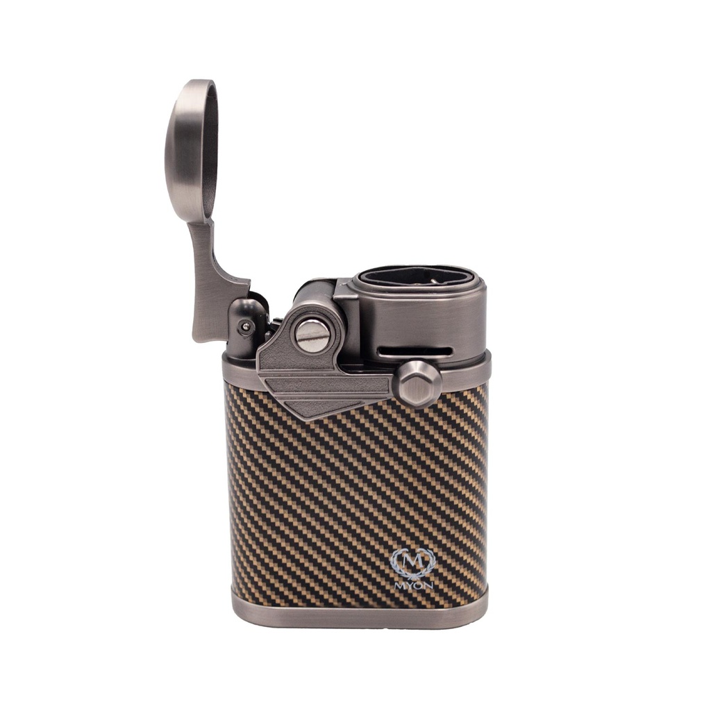 Myon Briquet Table Carbone or 4 jet flammes