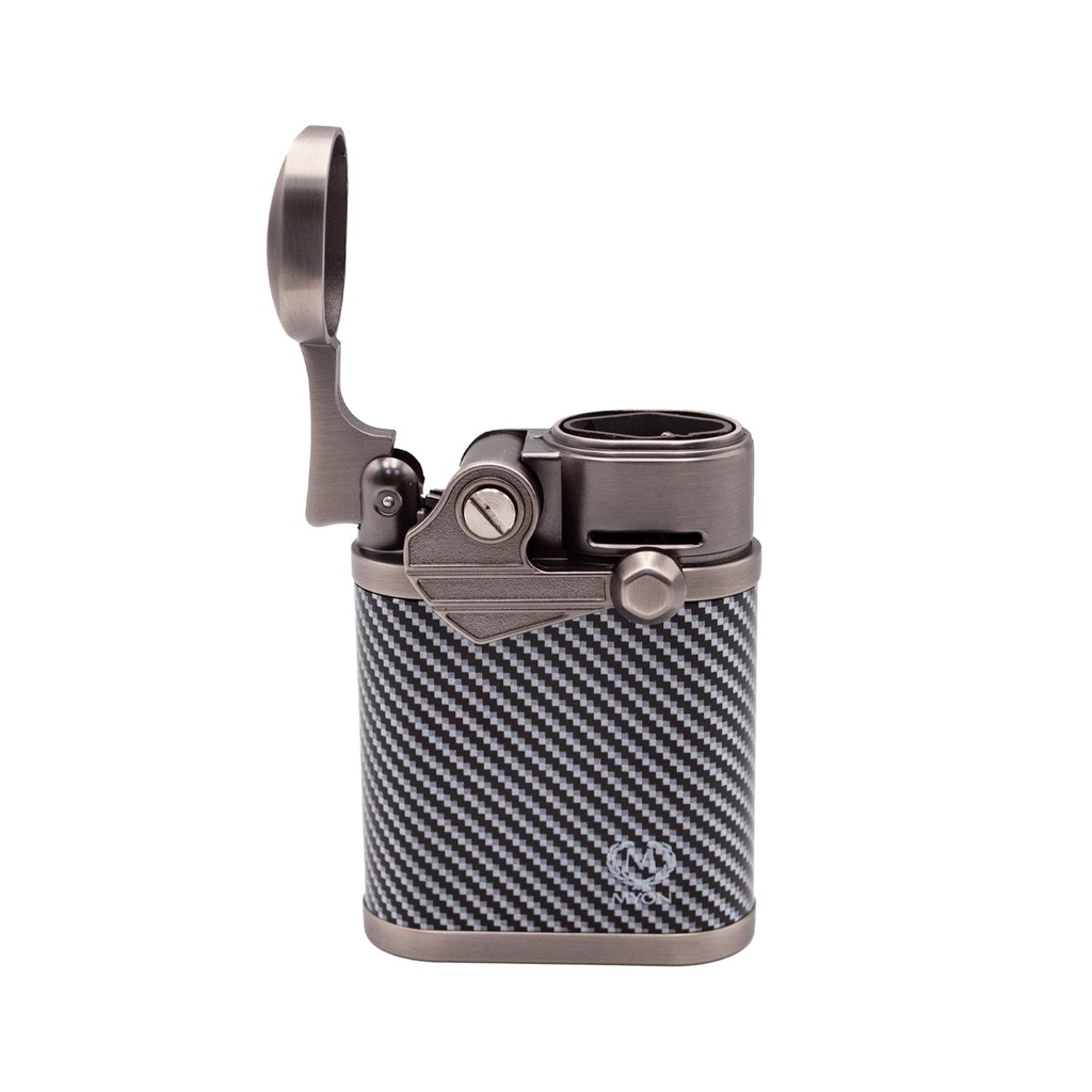 Briquet Myon Table Carbone bleu 4 jet flammes