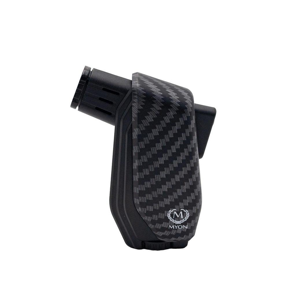 Briquet Myon Carbone noir 2 jet flammes