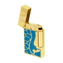 S.T.Dupont Briquet Ligne 2 Cling Fender blue gold