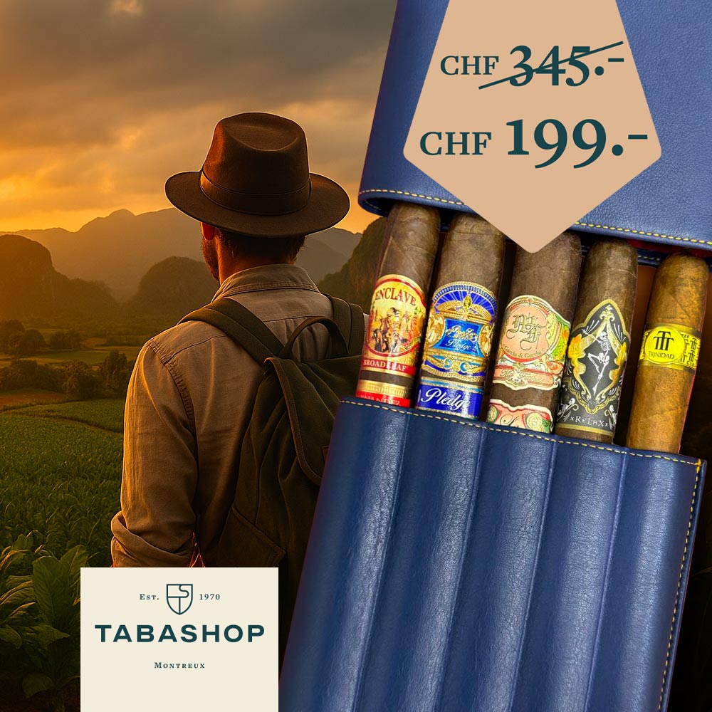 Pack Découverte de Cigares Aventure étui cuir