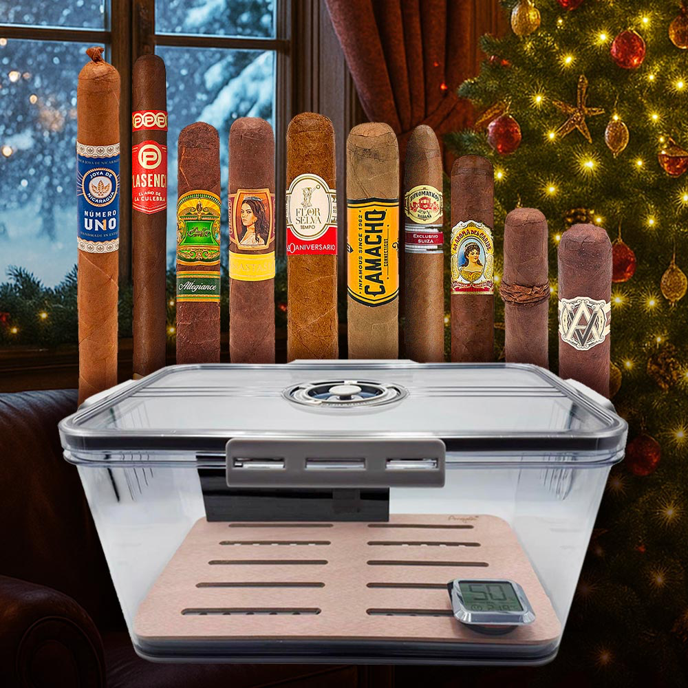 Humidor Clickbox & Cigares set Noel 2025