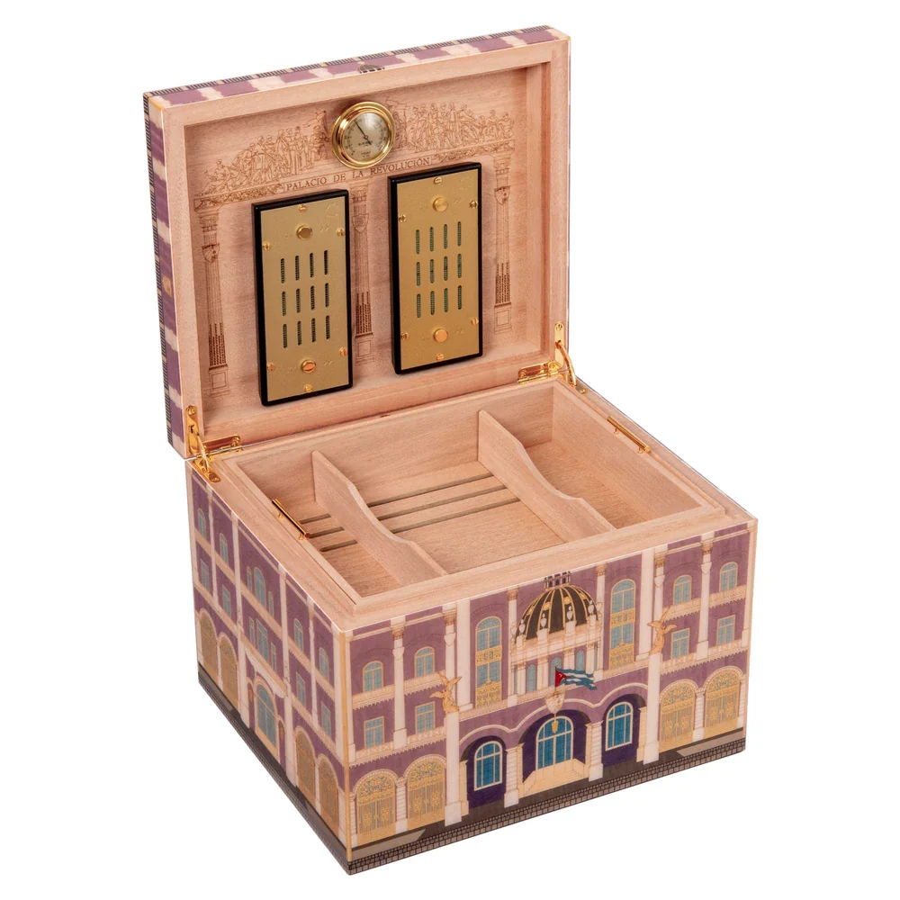 Elie Bleu Coffret à Cigares "Palacio de la Revolucion" Casa Cubana - 110 cigares
