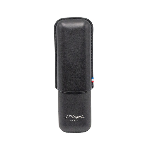 Étui S.T. Dupont 2 cigares noir mat lisse