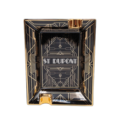 S.T.Dupont Cendrier Art Deco noir