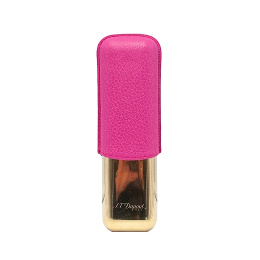 Étui S.T. Dupont 2 cigares rose et doré