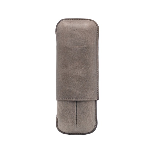 Etui 2 Cigares Chicago Gun Metal