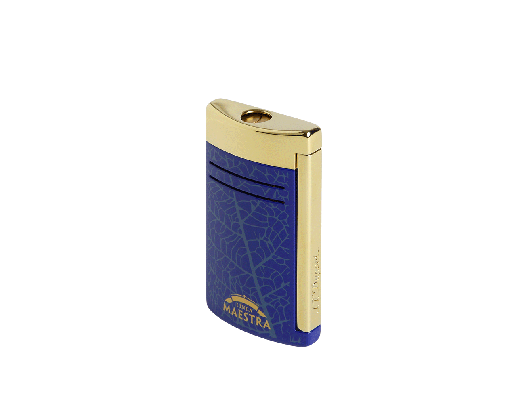 S.T.Dupont Briquet Maxijet Partagas Linea Maestra bleu et or