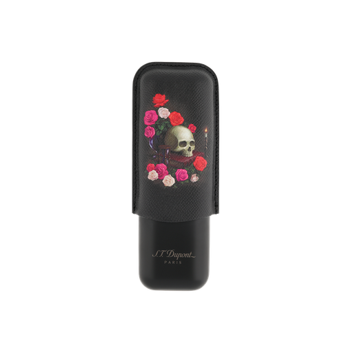 Étui S.T. Dupont 2 cigares Memento Mori noir