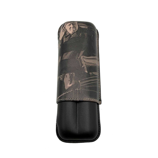 Étui 2 cigares en cuir Winston Black Dahlia